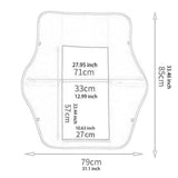 Maxbell Electric Bike Dashboard Panel Cover PVC Sturdy for Motorcycle Bike Red