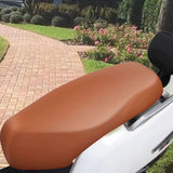 Maxbell Motorcycle Seat Cover Replaces Stretch Edges for Summer Scooter Outdoor Brown