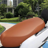 Maxbell Motorcycle Seat Cover Replaces Stretch Edges for Summer Scooter Outdoor Brown