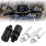 Maxbell 2x Motorcycle Grips Handlebar End Sleek Silder Plugs Handle Bar End Weights Black