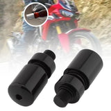 Maxbell 2x Motorcycle Grips Handlebar End Sleek Silder Plugs Handle Bar End Weights Black