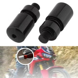 Maxbell 2x Motorcycle Grips Handlebar End Sleek Silder Plugs Handle Bar End Weights Black