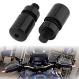 Maxbell 2x Motorcycle Grips Handlebar End Sleek Silder Plugs Handle Bar End Weights Black