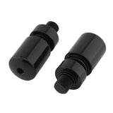 Maxbell 2x Motorcycle Grips Handlebar End Sleek Silder Plugs Handle Bar End Weights Black
