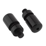 Maxbell 2x Motorcycle Grips Handlebar End Sleek Silder Plugs Handle Bar End Weights Black