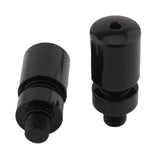 Maxbell 2x Motorcycle Grips Handlebar End Sleek Silder Plugs Handle Bar End Weights Black