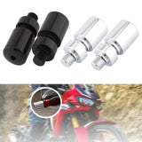 Maxbell 2x Motorcycle Grips Handlebar End Sleek Silder Plugs Handle Bar End Weights Black