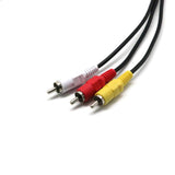 1.5m/5ft USB A Male to 3 RCA Male AV A/V TV Camcorder Adapter Cord Cable for Vidio TV & Video