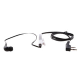 Maxbell In-ear Earpiece Microphone Flat Tangle Free Cable Earphone For Walkie Talkie Radio Black - Aladdin Shoppers