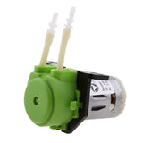 Maxbell 2x 12V Peristaltic Liquid Miniature Dosing Hose Pump for Aquarium Lab Green