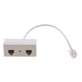 Maxbell 4x2-Way RJ11 Telephone Plug to Socket Adapter Splitter for Landline Telephone