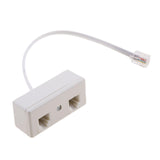 Maxbell 4x2-Way RJ11 Telephone Plug to Socket Adapter Splitter for Landline Telephone