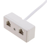 Maxbell 4x2-Way RJ11 Telephone Plug to Socket Adapter Splitter for Landline Telephone
