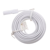 Maxbell 3xRJ11 UK Male to US Male Extention Cable 6P2C 3Meters for Landline Telephone