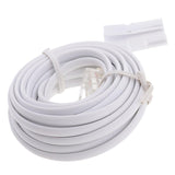 Maxbell 4xRJ11 UK Male to US Male Extention Cable 6P2C 3Meters for Landline Telephone