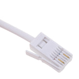Maxbell 3xRJ11 UK Male to US Male Extention Cable 6P2C 3Meters for Landline Telephone