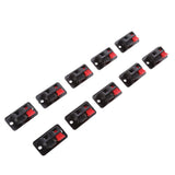 Maxbell 3xPush Release Connector Plate Stereo Speaker Terminal 2 Position 1 Row