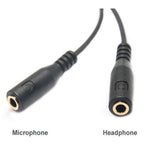 Maxbell 3 Pieces 3.5mm Splitter Mic And Audio Male to Female Adapter for PS4  PC