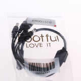 Maxbell 3xDC 1 Female to 5 Male Output Power Splitter Cable Cord Y Adapter