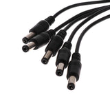 Maxbell 4xDC 1 Female to 5 Male Output Power Splitter Cable Cord Y Adapter