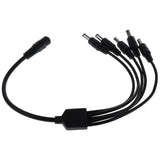 Maxbell 2xDC 1 Female to 5 Male Output Power Splitter Cable Cord Y Adapter