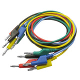 Maxbell 20 Pieces 4mm Banana to Banana Plug Test Cable Lead for Multimeter 5 Colors