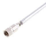 Maxbell 2Pieces Telescopic Aerial Antenna 7 Section F Type for TV AM FM Radio