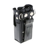 Maxbell 2Pieces PU Leather Case Carry Holder Holster for Motorola GP328 GP338 GP380