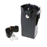 Maxbell 2Pieces PU Leather Case Carry Holder Holster for Motorola GP328 GP338 GP380