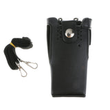 Maxbell 2Pieces PU Leather Case Carry Holder Holster for Motorola GP328 GP338 GP380