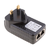 Maxbell 2Pieces UK Plug 12V 1A  Poe Power Supply for Networking Switch Router