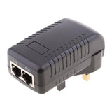 Maxbell 2Pieces UK Plug Poe Power Supply 48V 0.5A Over Ethernet Switch Router