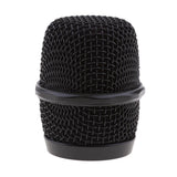 Replacement KTV Handheld Mic Microphone Ball Head Mesh Grill Dia 37mm Black