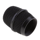 Replacement KTV Handheld Mic Microphone Ball Head Mesh Grill Dia 37mm Black