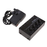 Maxbell UK Plug Universal Home Audio Amplifier Compact 4-channel Stereo Headphone Black - Aladdin Shoppers