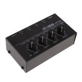 Maxbell UK Plug Universal Home Audio Amplifier Compact 4-channel Stereo Headphone Black - Aladdin Shoppers