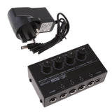 Maxbell UK Plug Universal Home Audio Amplifier Compact 4-channel Stereo Headphone Black - Aladdin Shoppers