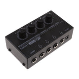 Maxbell UK Plug Universal Home Audio Amplifier Compact 4-channel Stereo Headphone Black - Aladdin Shoppers