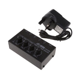 Maxbell UK Plug Universal Home Audio Amplifier Compact 4-channel Stereo Headphone Black - Aladdin Shoppers