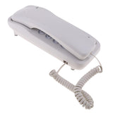 Maxbell 2 Pieces Corded Phone Wall Line Telephone Home Office Business White + Black