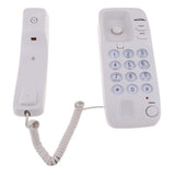 Maxbell 2 Pieces Corded Phone Wall Line Telephone Home Office Business White + Black