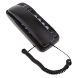 Maxbell 2 Pieces Corded Phone Wall Line Telephone Home Office Business White + Black