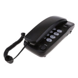 Maxbell 2 Pieces Corded Phone Wall Line Telephone Home Office Business White + Black