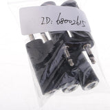 Maxbell 4x3.5mm 1/8"Male Plug Mono to 6.35mm 1/4"Female Jack Audio Converter 5Pcs/set
