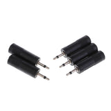 Maxbell 4x3.5mm 1/8"Male Plug Mono to 6.35mm 1/4"Female Jack Audio Converter 5Pcs/set