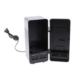 Maxbell Portable 5V USB LED Fridge Heat and Cool Dual Use Refrigerator Black + Red