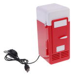 Maxbell Portable 5V USB LED Fridge Heat and Cool Dual Use Refrigerator Black + Red