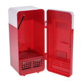 Maxbell Portable 5V USB LED Fridge Heat and Cool Dual Use Refrigerator Black + Red