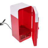 Maxbell Portable 5V USB LED Fridge Heat and Cool Dual Use Refrigerator Black + Red