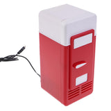 Maxbell Portable 5V USB LED Fridge Heat and Cool Dual Use Refrigerator Black + Red